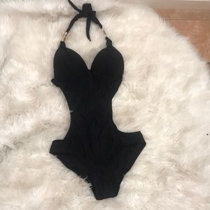 New Medium black bathing suit